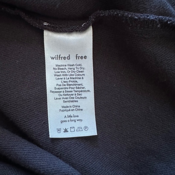 Aritzia Wilfred Free Shasta Button-front Mini Dress fitted bodice size‎ 4 black - Picture 5 of 6